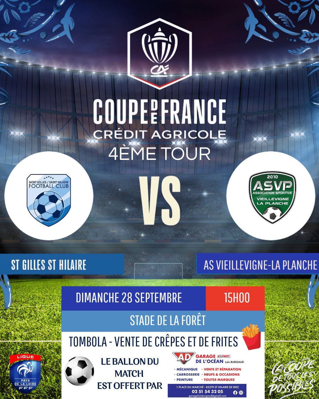 COUPE DE FRANCE 4 ème TOUR
